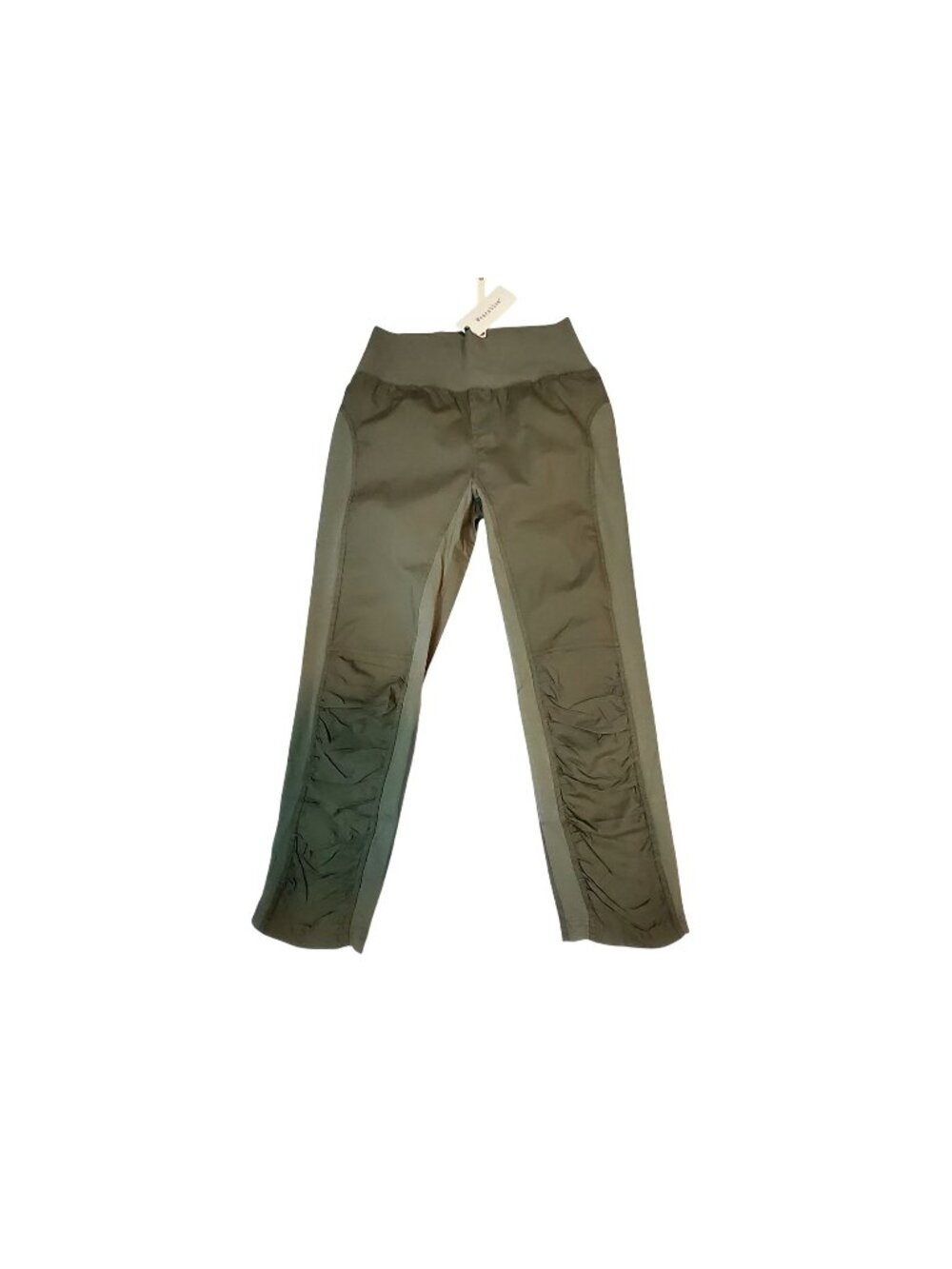Wearables Olive Green Stretch Active Pants With Ruched Details Siz L Comfortable